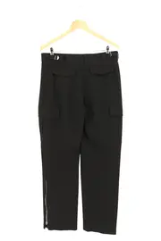 Vorschaubild 2 von Damen Anzughose Schwarz M Cargo-Stil Reißverschluss Business