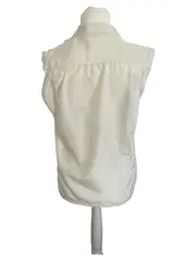 Vorschaubild 2 von Damen Bluse Ärmellos Uni Beige Gr. 38 Casual