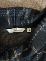 Vorschaubild 3 von Damen Langarmshirt Karomuster Rollkragen Blau Gr. S