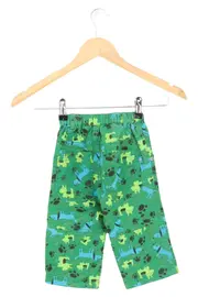 Vorschaubild 2 von Kinder Cargo Shorts Gr. 80 Mehrfarbig Grün Tiermotive Hunde Baumwolle