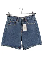 Vorschaubild 1 von Jeans Shorts Damen Gr. 36 W28 High Waist Blau Denim