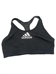 Vorschaubild 1 von Damen Sport BH Gr. L Schwarz Logo-Print Racerback Sportlich