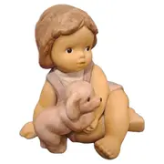Vorschaubild 1 von Nina & Marco Figur Mädchen mit Hund Porzellan Dekofigur 8cm