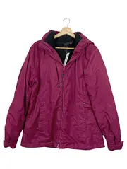 Vorschaubild 1 von Damen Outdoorjacke Gr. 42/XL Lila Kapuze Fleece
