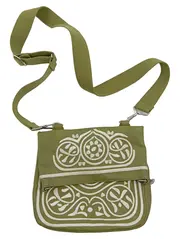Vorschaubild 1 von Umhängetasche Damen Grün Stickerei Bohemian Crossbody Bag