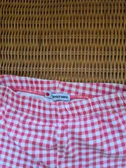 Vorschaubild 3 von Mini Kinder Shorts Kurze Hose Kariert Rot Gr. 104 Baumwolle