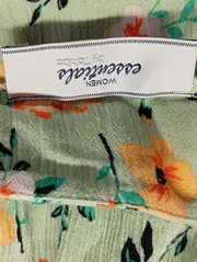 Vorschaubild 3 von Damen Wickelrock 32;XXS Grün Blumenmuster Bohemian Maxirock