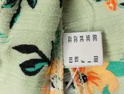 Vorschaubild 4 von Damen Wickelrock 32;XXS Grün Blumenmuster Bohemian Maxirock