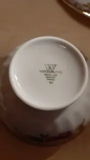 Vorschaubild 4 von Sammelgedeck 3-teilig Porzellan Blumenmuster Weiß 19cm