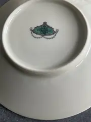 Vorschaubild 2 von Unterteller Untertasse Ivory Beige Klassisch Rosen Blumenmuster Porzellan