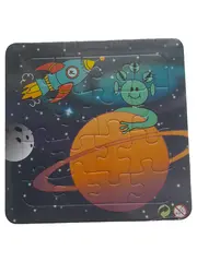 Vorschaubild 1 von Kinder Puzzle Weltraum Rakete Alien Planet 16 Teile Lernspielzeug NEU