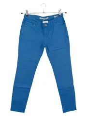 Vorschaubild 1 von Damen Stoffhose Gr. 38 M Blau Klassisch Casual Baumwolle