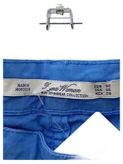 Vorschaubild 3 von Damen Stoffhose Gr. 38 M Blau Klassisch Casual Baumwolle
