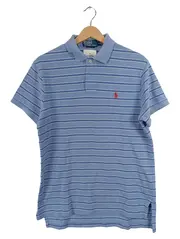 Vorschaubild 1 von Poloshirt Herren M Blau Gestreift Kurzarm Baumwolle