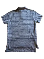 Vorschaubild 2 von Poloshirt Herren M Blau Gestreift Kurzarm Baumwolle