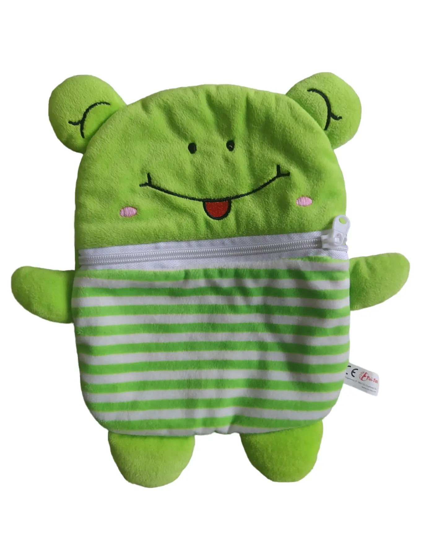 TOI-TOYS Kuscheltier Frosch Stofftier Grün 30cm Plüschtier Kinder