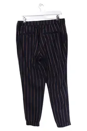 Vorschaubild 2 von Damen Stoffhose Gr. M 38 Blau Gestreift Casual Preppy Viskose Polyester