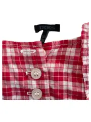 Vorschaubild 2 von Mädchen Kleid kariert rot-weiß Gr. 108/110 Baumwolle Freizeitkleid
