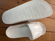 Vorschaubild 2 von Herren Badeschuhe Slides Badelatschen Weiß Größe 39 Logo