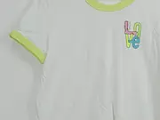 Vorschaubild 3 von EDC Damen T-Shirt V-Ausschnitt LOVE Aufdruck Weiß Einheitsgröße