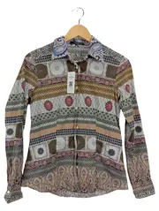 Vorschaubild 1 von Bluse Damen 42 Mehrfarbig Vintage Langarm Hemdbluse
