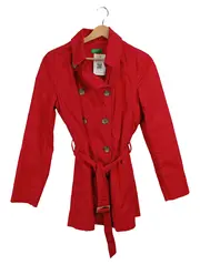 Vorschaubild 6 von Damen Trenchcoat Gr. 44/XXL Rot Baumwolle
