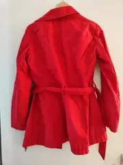 Vorschaubild 2 von Damen Trenchcoat Gr. 44/XXL Rot Baumwolle