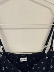 Vorschaubild 5 von Damen Sommerkleid Blumenmuster Gr. 36/S Viskose Blau Casual