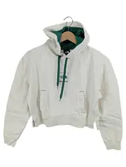 Vorschaubild 1 von Damen Kapuzenpullover Hoodie Cropped Weiß Gr. XS