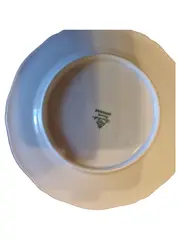 Vorschaubild 3 von Platzteller Klassisch Weiß 15 cm Keramik Blumenmuster Festlich