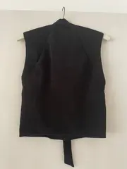 Vorschaubild 2 von Damen Pullunder Schwarz Gr. 38/M mit Schleife Modern
