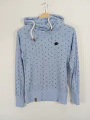 Vorschaubild 2 von Damen Pullover Anker-Muster Blau Gr. 36/S Maritim Hoodie