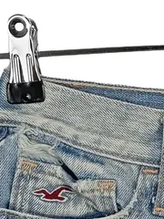 Vorschaubild 3 von Damen Jeans Shorts Gr. 24 Blau Casual Destroyed