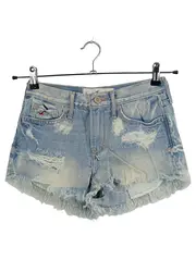 Vorschaubild 1 von Damen Jeans Shorts Gr. 24 Blau Casual Destroyed