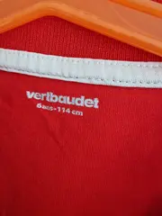 Vorschaubild 4 von Poloshirt Jungen Gr. 116 Rot Grafik Kurzarm Baumwolle Casual