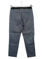 Vorschaubild 2 von Damen Stoffhose Gr. 36 S Blau Elegant Business Geometrisch Muster