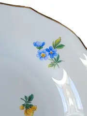 Vorschaubild 3 von Dekoschale Porzellan Blumenmuster Goldrand Klassisch