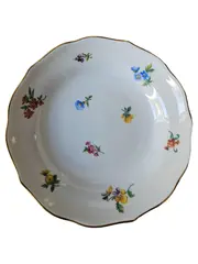 Vorschaubild 1 von Dekoschale Porzellan Blumenmuster Goldrand Klassisch