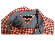 Vorschaubild 2 von Herren Freizeithemd Kariert Rot Weiß Gr. XL Vintage Fit