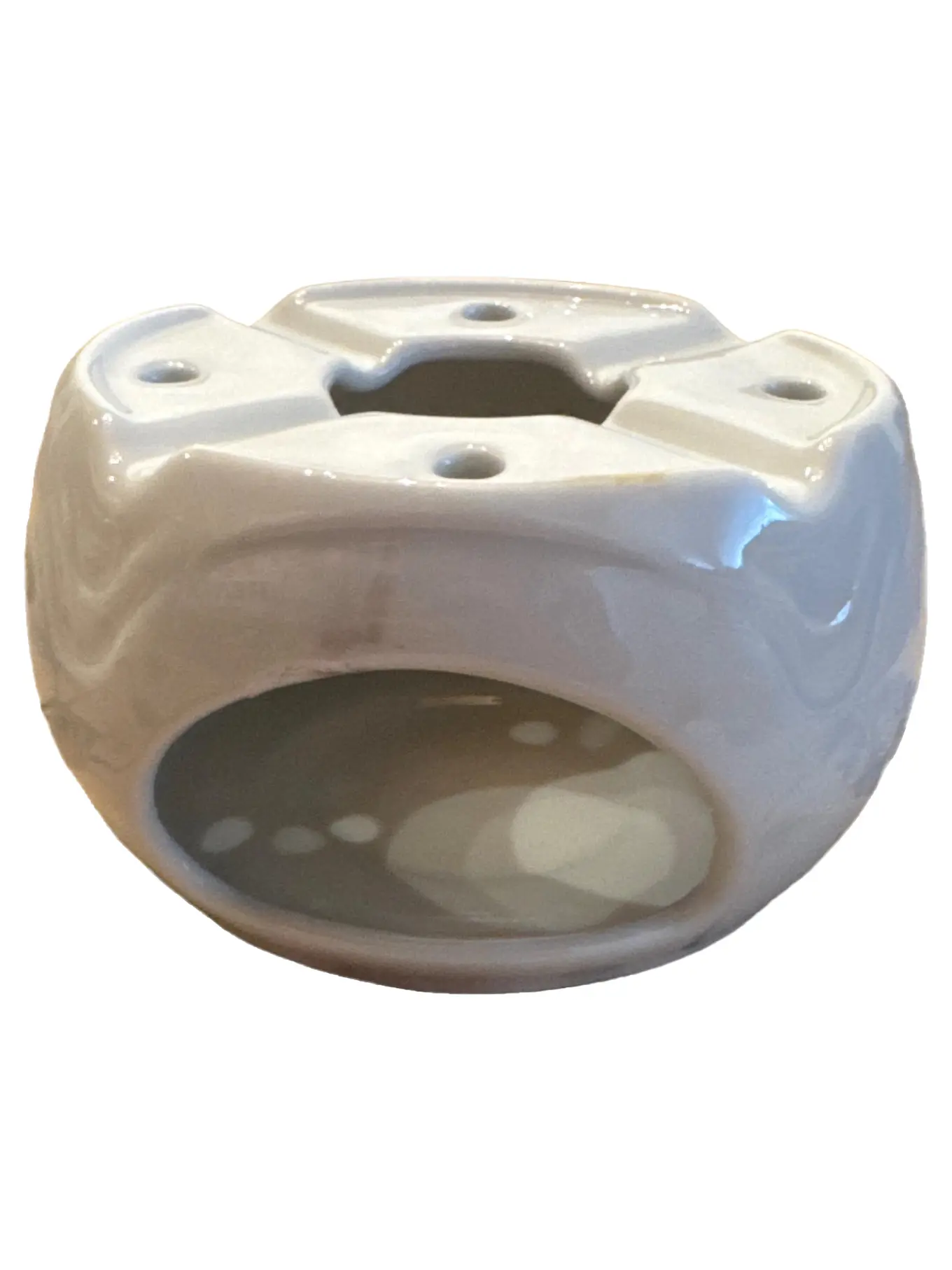 KAISER PORZELLAN KAISER Keramik Duftlampe Weiß Klassisch 13x8cm Aromaöl Teelicht