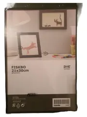 Vorschaubild 1 von FISKBO Bilderrahmen 21x30cm Schwarz Holz A4 Fotorahmen Minimalistisch