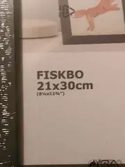 Vorschaubild 2 von FISKBO Bilderrahmen 21x30cm Schwarz Holz A4 Fotorahmen Minimalistisch
