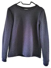 Vorschaubild 1 von EDC Damen Pullover XS Blau Strukturmuster Langarm Rundhals