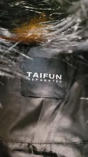 Vorschaubild 5 von Taifun Steppjacke Damen Grau Gr. 42 Elegant Langarm Reißverschluss Fellbesatz
