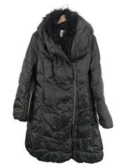 Vorschaubild 1 von Taifun Steppjacke Damen Grau Gr. 42 Elegant Langarm Reißverschluss Fellbesatz
