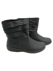 Vorschaubild 1 von Damen Stiefeletten Schwarz Gr. 40 Kunstleder Reißverschluss