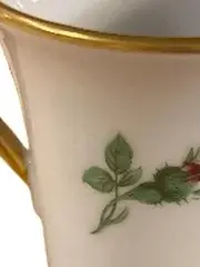 Vorschaubild 3 von Tasse Rosenmotiv Klassisch Weiß 6cm Florales Muster