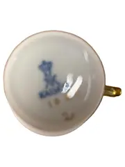 Vorschaubild 2 von Tasse Rosenmotiv Klassisch Weiß 6cm Florales Muster