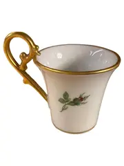 Vorschaubild 1 von Tasse Rosenmotiv Klassisch Weiß 6cm Florales Muster