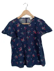 Vorschaubild 1 von EDC Damen T-Shirt Blumenmuster Einheitsgröße Blau Casual